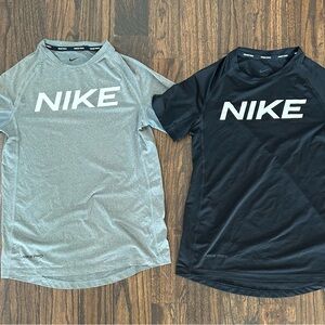 Two boys Nike pro dry fit shirts, size medium